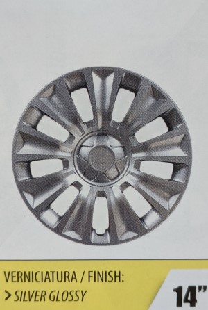 Copricerchi Strong Graphite 14 pollici, set da 4 pezzi